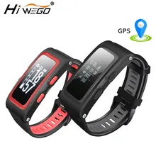 Hiwego Для мужчин смарт-браслет Поддержка gps послужной список Температура высота сердечного ритма Смарт часы Фитнес трекер умный Браслет