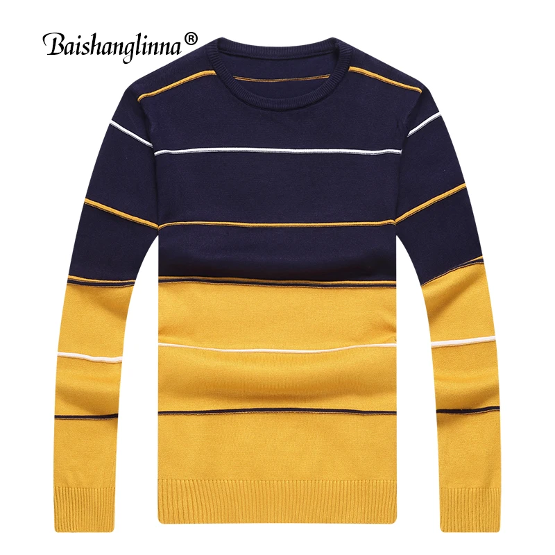Baishanglinna 2018 Fashion Brand Wool Sweater Men Pullover Thick Slim Fit Cashmere Sweater Winter Warm Casual Men Clothes 18202