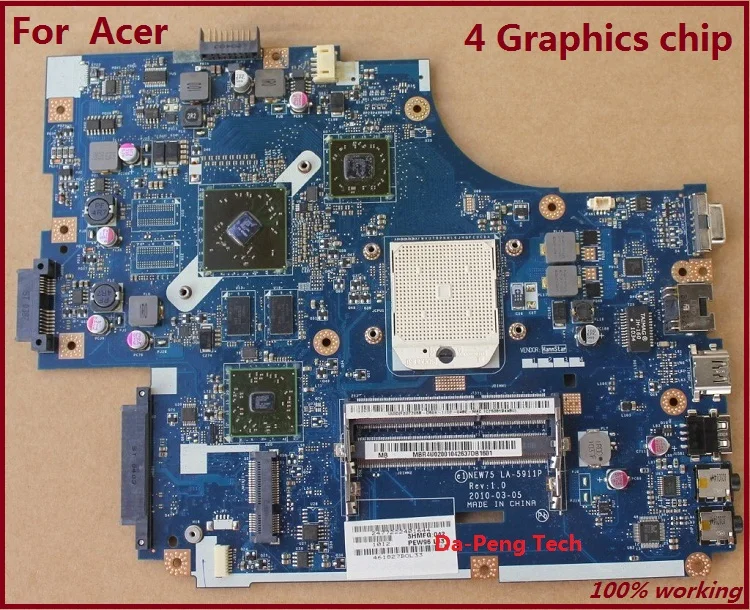 

Laptop Motherboard FOR Acer 5551 5551G 5552 5552G NEW75 LA-5911P