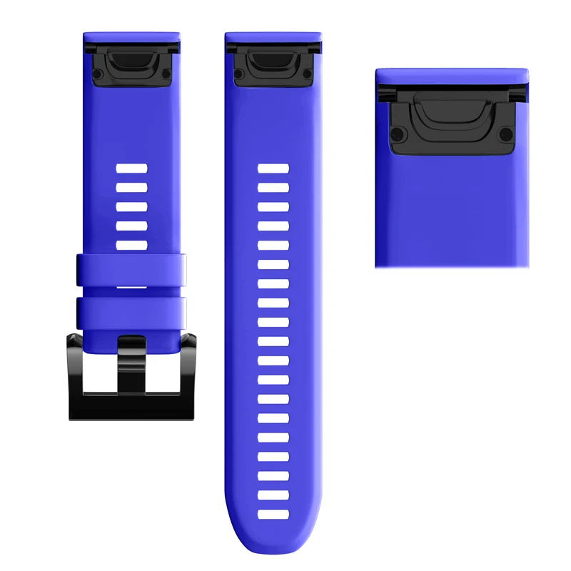 Fistar 15 цветов 22 мм Замена силикагель быстрый выпуск легко подходит ремешок для Garmin Fenix 5 gps часы ремень ремни браслет - Цвет: Lake Blue