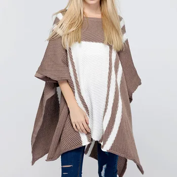 

Fashion Spring Autumn Winter Women Sweater Ladies Poncho Long Knitted Pullovers Knitted Cape Coat blusas de inverno feminina