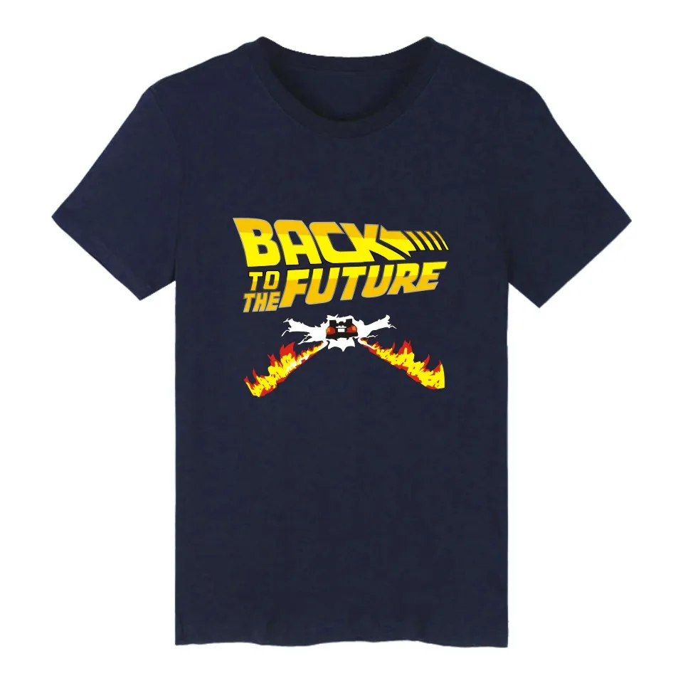 LUCKYFRIDAYF футболка Назад в будущее летняя мужская одежда стиле хип хоп|men t shirt|t shirt