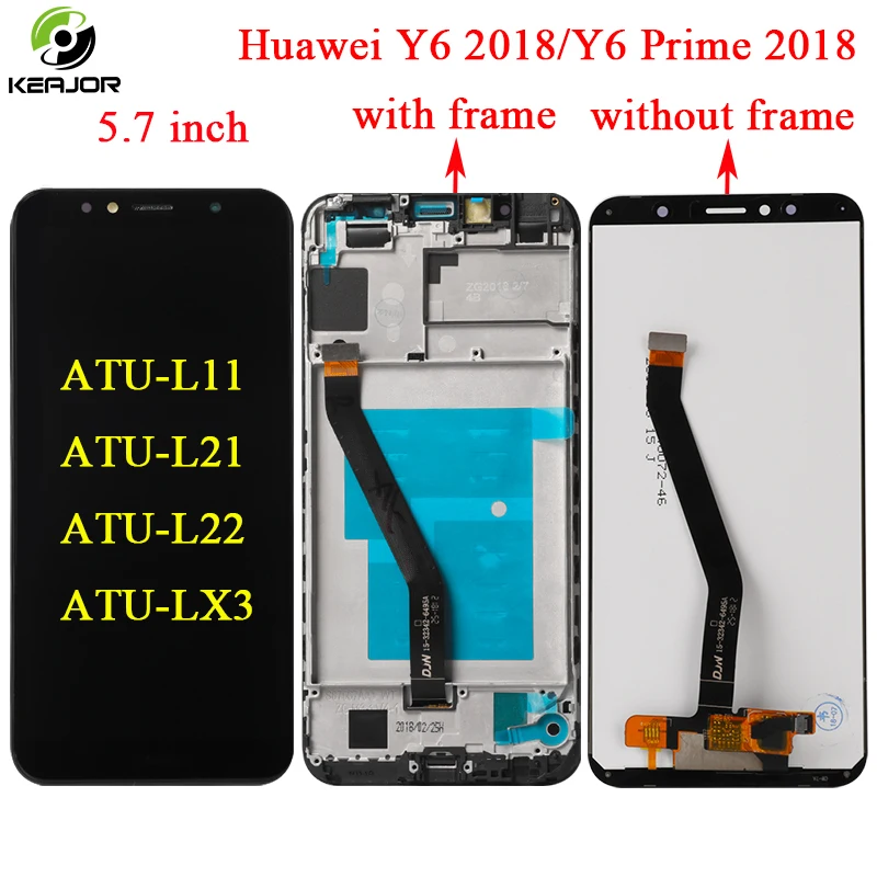 

For Huawei Y6 2018 Lcd display+touch screen+frame Display for Huawei Y6 Prime 2018 LCD display ATU-L11 ATU-L21 ATU-L22 ATU-LX3
