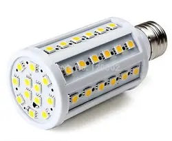 E27 12 Вт 60leds SMD5050 белый/теплый белый Светодиодная лампа 220 В