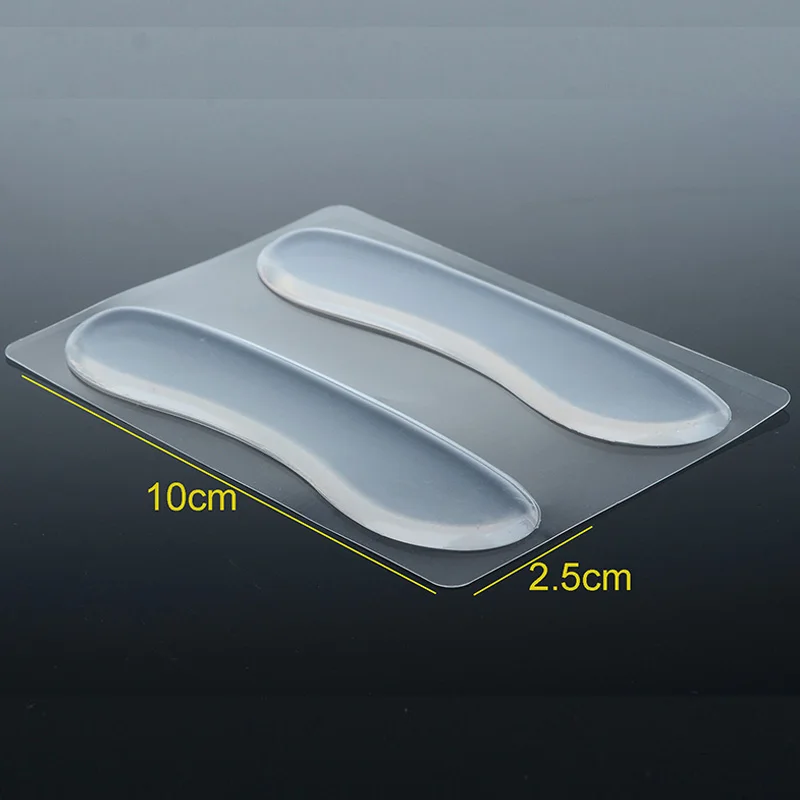 

1 Pairs Silicone Gel Heel Cushion Protector Foot Care transparent Insert Pad Insole Best Gift