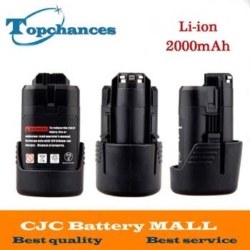 

3PCS High Quality 10.8V Li-ion 2.0Ah Replacement Power Tool Battery for Bosch BAT411 2 607 336 014 PS40-2 PS20-2 PS10-2