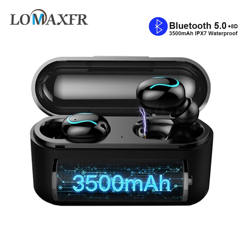 Baratos Auriculares inalámbricos Q32s auriculares Bluetooth auriculares estéreo 8D de alta fidelidad con caja de carga de 3500MAh para Iphone Android PK Q32