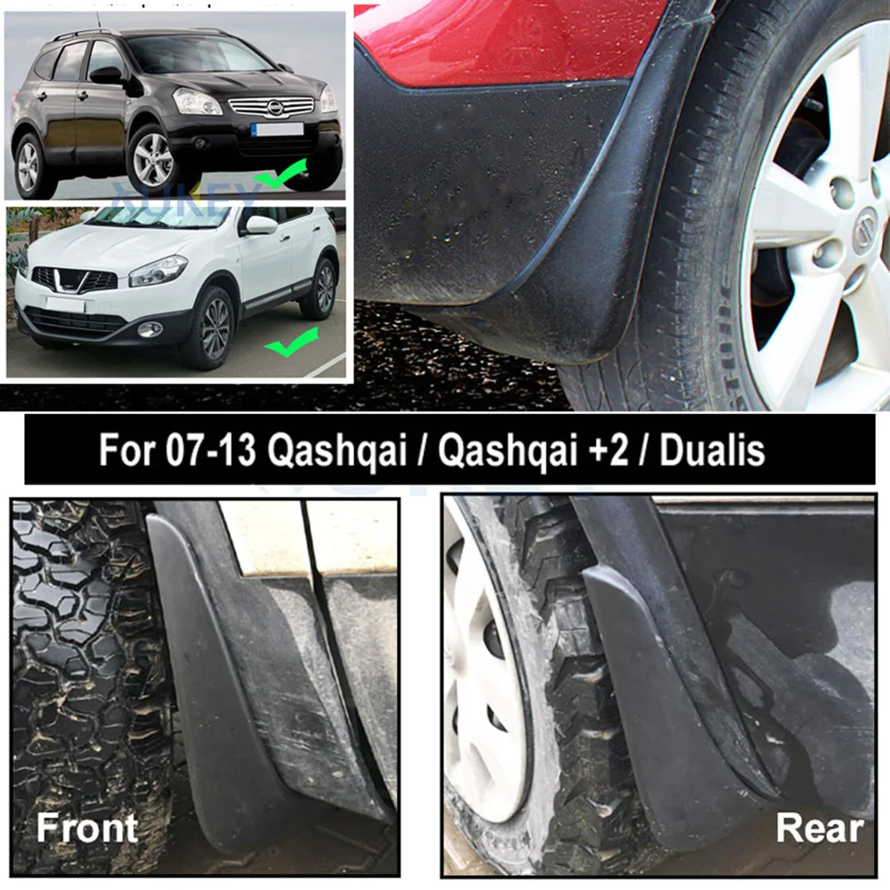 Брызговики для Nissan Qashqai/+ 2/Dualis 2007 2013 J10 брызгозащита грязеотталкивающее крыло