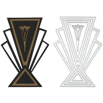 

ZFPARTY Background Frame Metal Cutting Dies Stencils for DIY Scrapbooking/photo album Decorative DIY Paper Cards