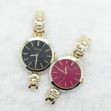 Cor elegante pulseira mostrador do relógio de ouro relógio de senhoras populares relojes mujer Japão movimento quartz montre femme