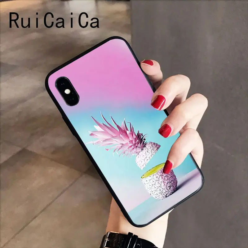 colorful pink gold pineapple