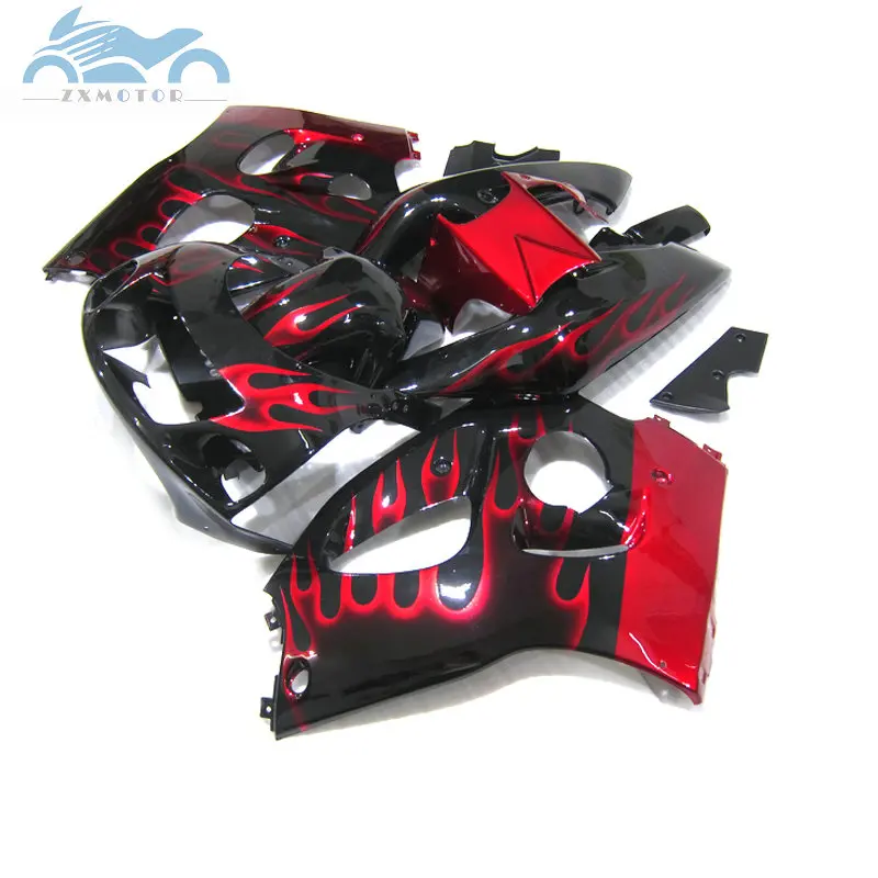 Набор обтекателей из АБС пластика для SUZUKI GSXR750 gsxr 750 1996 2000 SRAD комплекты GSXR600 96 97 99 00 красное пламя|Полные