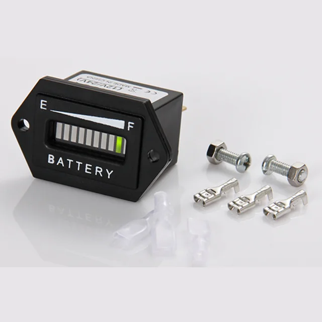 Digital LED State Battery Charge Indicator For Golf Cart, motorcycle