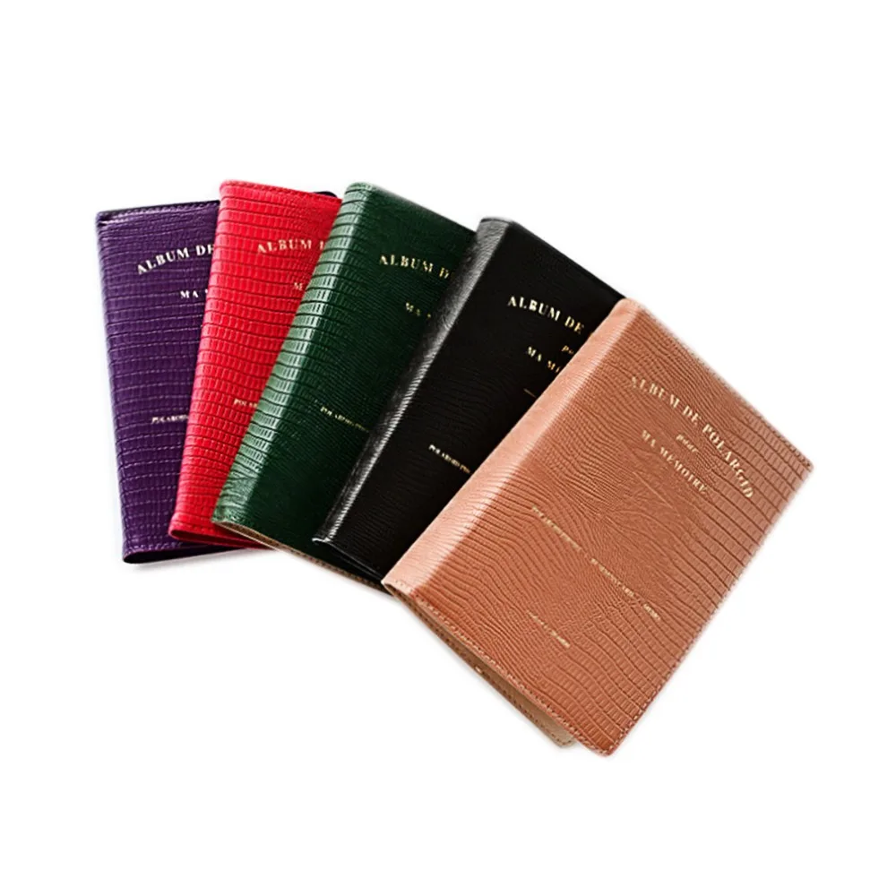 64 Pockets Colorful Lizard Pattern Pu Leather Photo Album Picture Case Storage for Instax Mini LiPlay 9 8 HP Sprocket Zink Film |