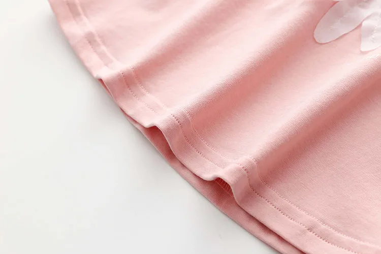 2018 Summer New Design Cotton Princess Short Sleeve O-Neck Strapless Off-Shouler Floral Cute Children Kids Baby Girl T-Shirt (9)
