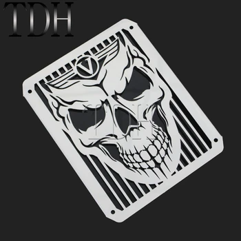 

Motorcycle Chrome Skull Radiator Guard Protector Grille Water Cooler Cover Guard For KAWASAKI Vuclan VN400 VN800 VN 400 800 All