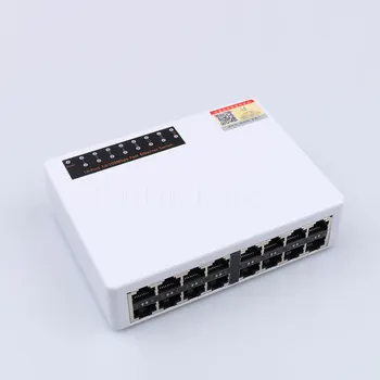 

KEBETEME 16 Ports Fast Ethernet LAN RJ45 Vlan Network Switch Switcher 10/100Mbps Hub for Desktop PC with EU/US Adapter wholesale