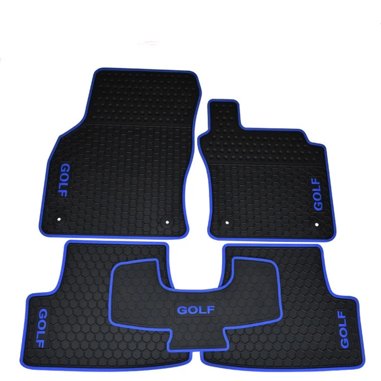 RHD right hand drive rubber car floor mats for GOLF 6/7 with GOLF logo