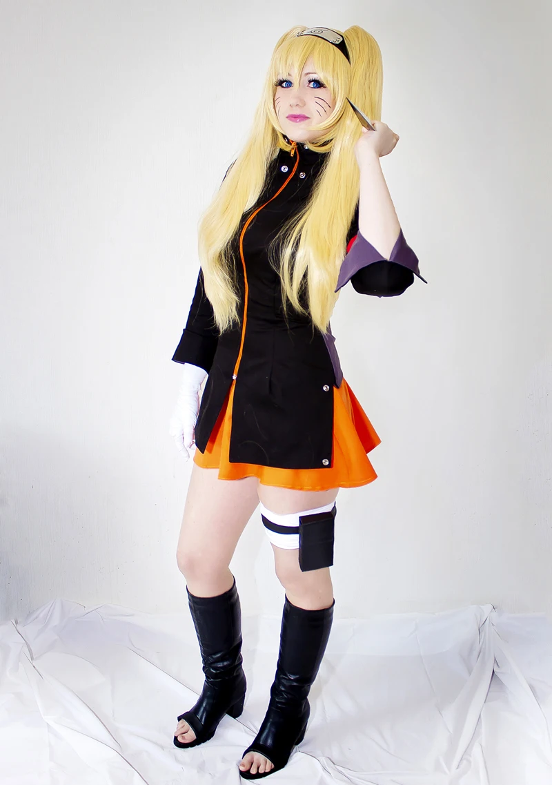 

2019 Anime Naruto -The Last Naruto Uzumaki Cosplay Costumes The Female Version Uniform Full Set For Unisex Role Play Clothing
