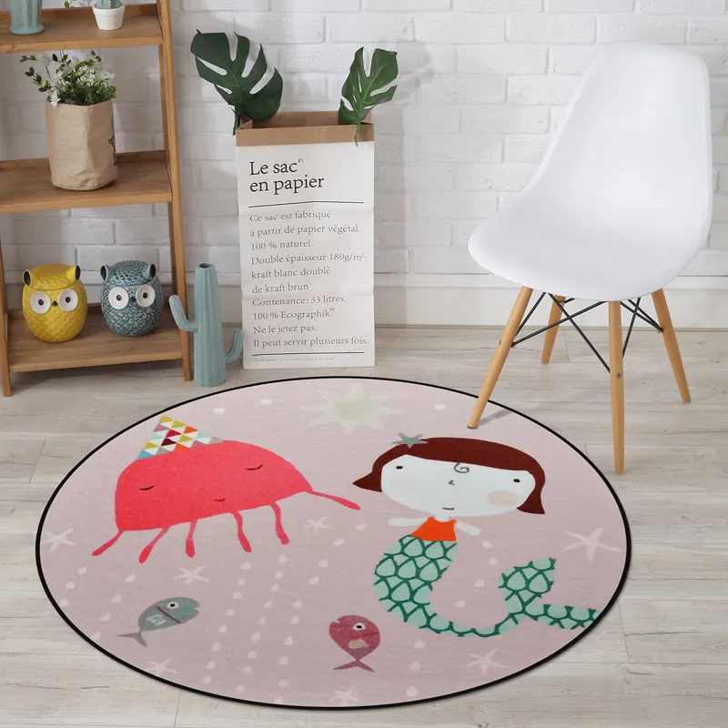 Cartoon Animals Carpet Kids Room Thick Soft Round Carpet Computer Chair Fur Rug Fashion Rugs For Bedroom Kids Tent Round Rug Mat Cartoon Animals Carpet Kids Room Thick Soft Round Carpet Computer Chair Fur Rug Fashion Rugs For Bedroom Kids Tent Round Rug Mat