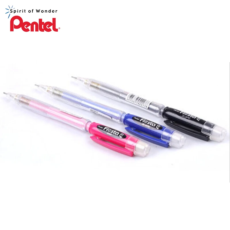 6pcs/lot Pentel AX107 Japan premium 0.7mm mechanical pencil with eraser 3 barrel colors