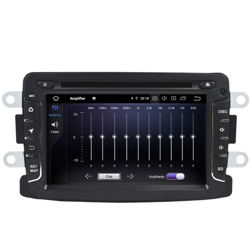 COIKA Android 9 0 четырехъядерный автомобильный мультимедийный плеер для Renault Duster Logan Lada