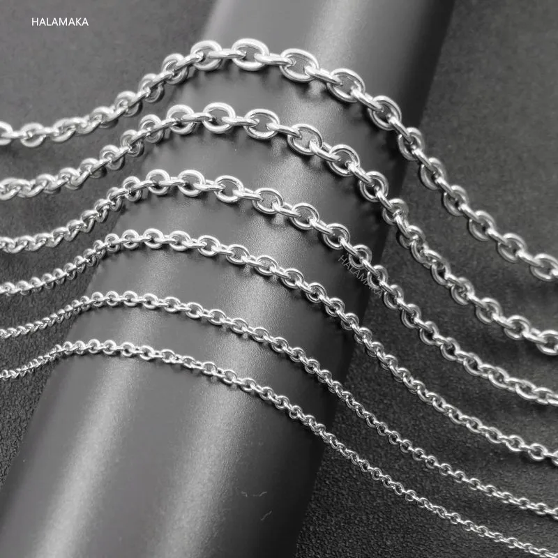 Ожерелье цепочка из нержавеющей стали 40 90 см 2/2 5/4/4 5/6 мм|fashion jewelry|jewelry fashionsteel jewelry |