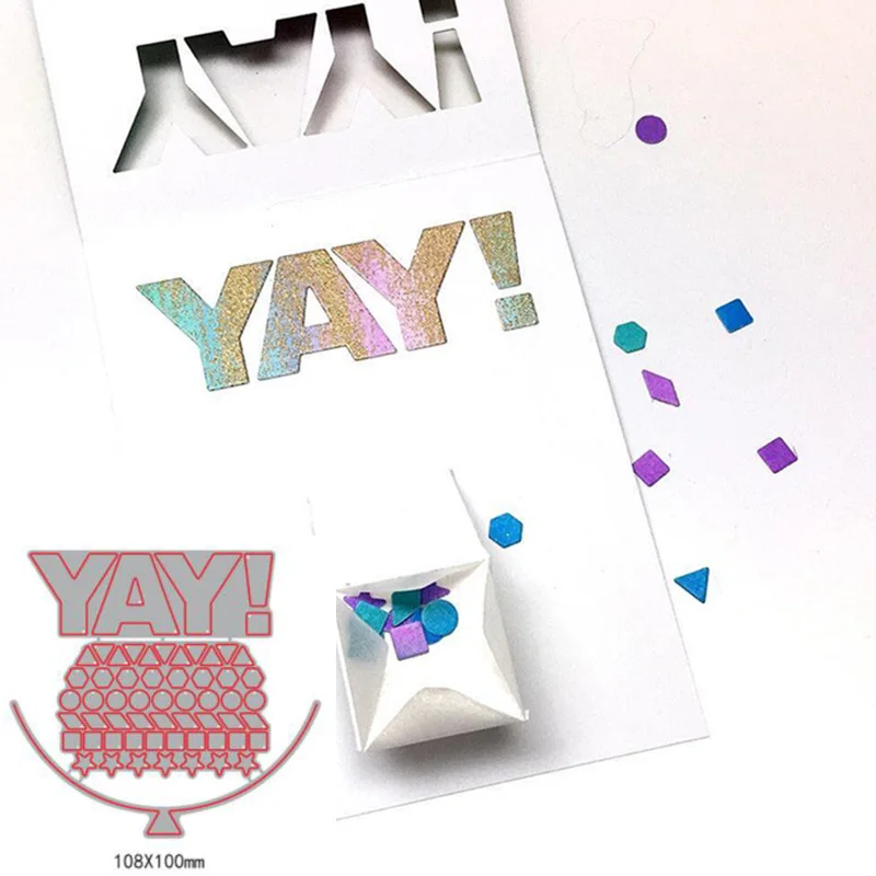 

YAY Geometric DIY Metal Cutting Die Scrapbooking Template Embossing Stencil Paper Card Album Photo Making Handmade Decoration