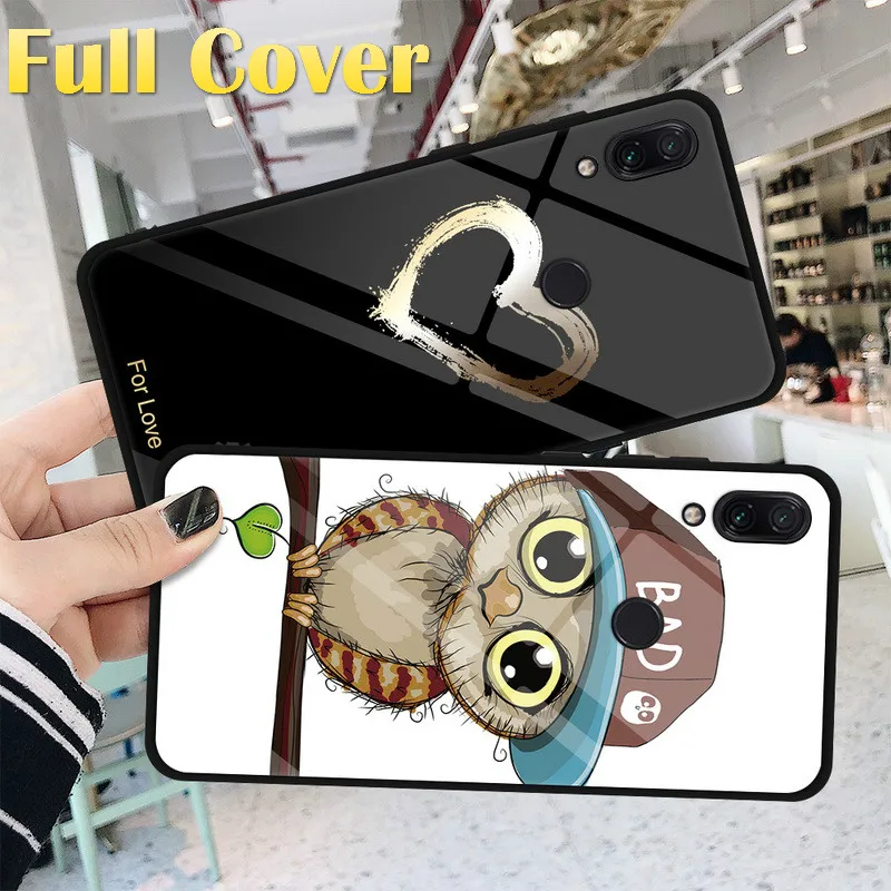 

Tempered Glass Phone Case For Xiaomi Mi9 Mi 8 A2 Lite Pocophone F1 Redmi 7 Case For Redmi Note 7 6 5 Pro 5Plus 6Pro Back Covers