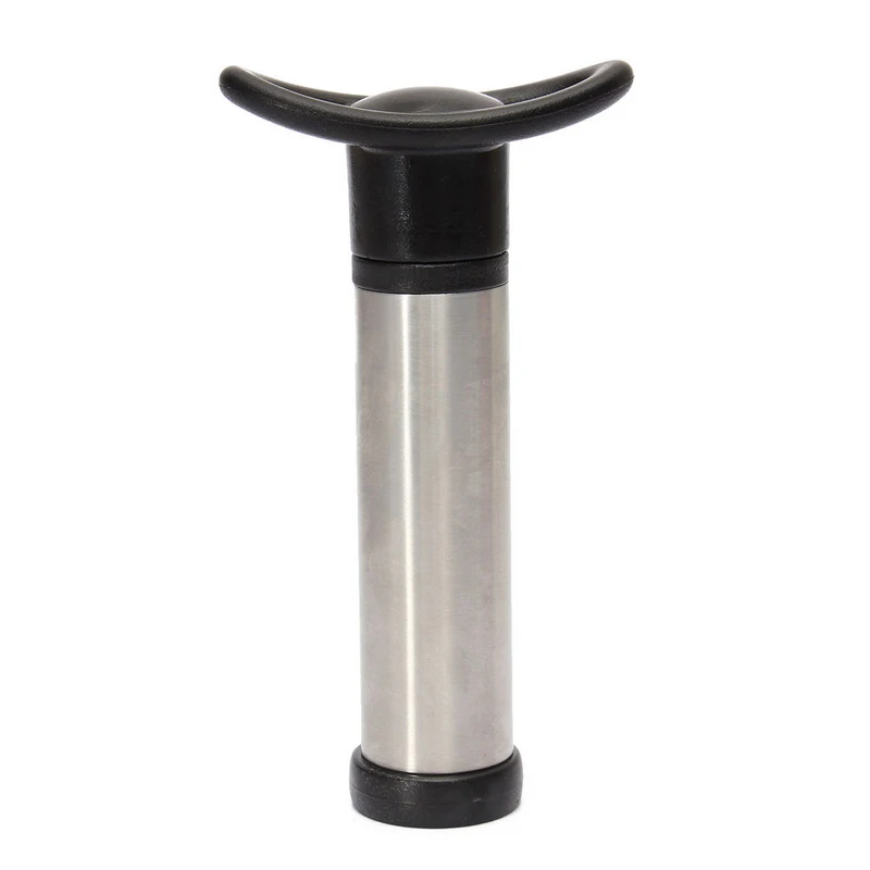 Leak-Proof Wine Preserver Vacuum Air Pump with 2 Wine Bottle Stoppers Durable Stainless Steel Construction Airtight