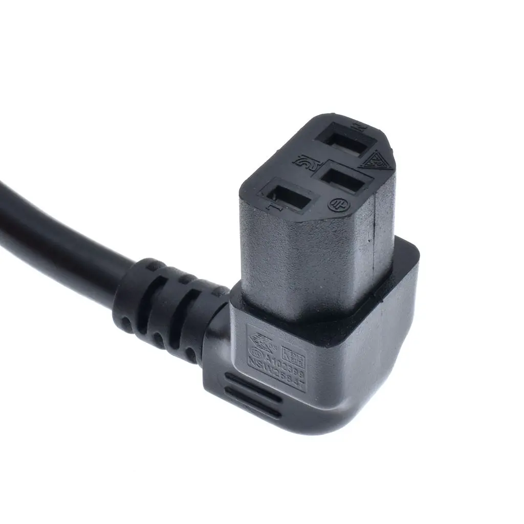 IEC 320 Male to Female Adapters Angle Cords 190mm perfk C14 to C13 Power Plug Cable Pack of 1 IEC 320 Male to Female Adapters Angle Cords 190mm perfk C14 to C13 Power Plug Cable Pack of 1