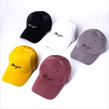 Ремесло Горячие буквы дамы бейсбольная шляпа высокого качества одежда ткани колледжа козырек кепки размер регулируемый