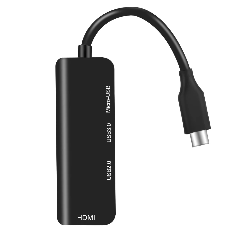 Концентратор Tpye-C к Micro USB 3,0 2,0 HDMI для Thunderbolt 4 порта сплиттер адаптер совместимый для MacBook Pro samsung Galaxy S9/Note 9