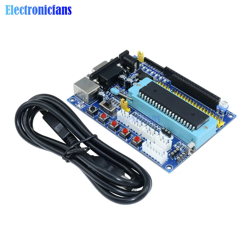 

1Set PIC16F877A 12V DC JTAG Minimum System Microcontroller Module USB PIC Development Board MAX3232 ISP IO ICSP Program Emulator