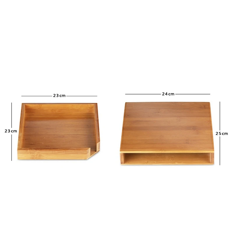 Natural Bamboo Pu'Er Tea Box Wood Tea Tray Kung Fu Set Teaware Accessories Tea Packaging Tea Box Drawer Type Single Layer Tea