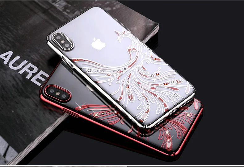 KINGXBAR Cover for iPhone Xs Cover Luxury Transparent Case for iPhone Xs Max Case Crystals from Swarovski for iPhoneXs Coque     (15)