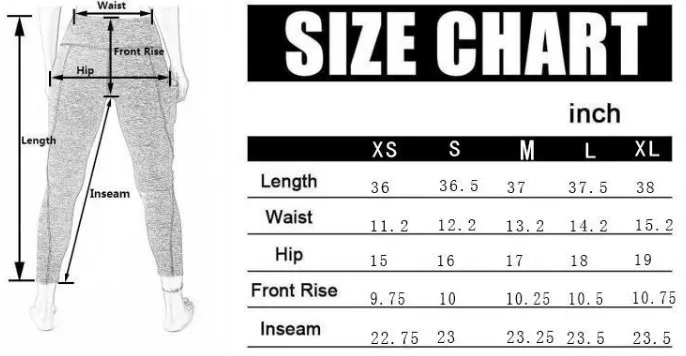 Size Inches
