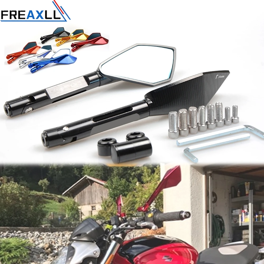 

For KAWASAKI z750 NINJA250 R1 R6 FZ6 SUZUKI GSF Bandit GSR 600 650 KTM Yamaha BMW Universal Motorcycle Rearview Side Mirror