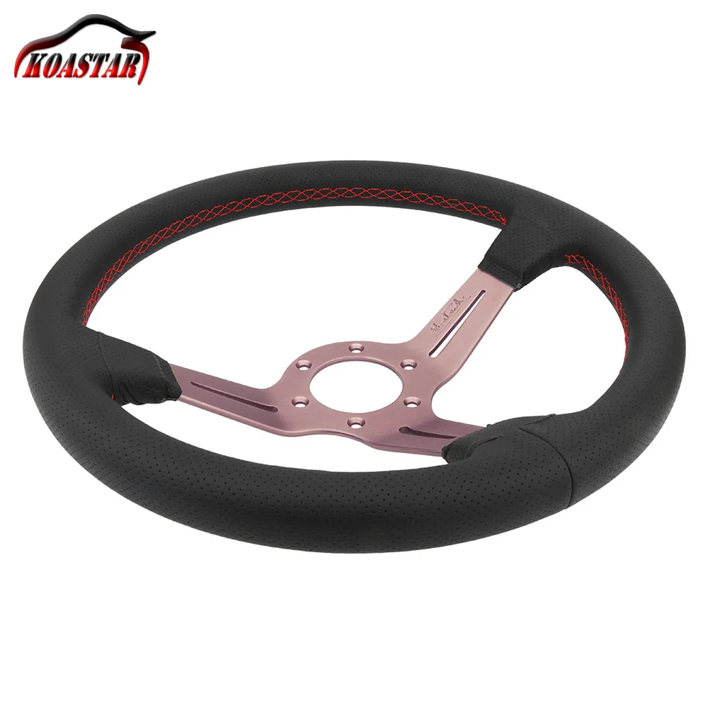 

Italy Suede ND Steering Wheel Deep Corn The steering wheel for 14 inch 350mm race steering wheel