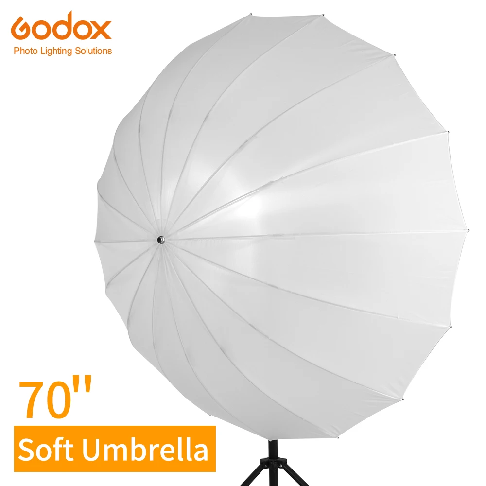 

Godox 70 inch 178cm White Translucent Soft Umbrella Studio Lighting Light Translucent Umbrella with Large Diffuser Cover