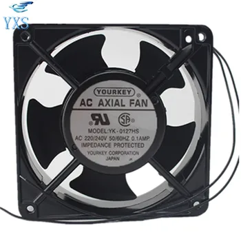 

YK-0127HS AC 220V 240V 0.1A 50/60HZ 12038 12CM 120*120*38mm 2 Wires Cabinet Industrial Chassis Cooling Fan