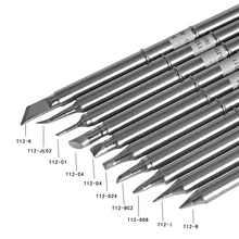 Gudhep 10pcs T12 Soldering Iron Tips for DIY Rework Station Welding Tips Set Repair Tools T12-K JL02 C1 C4 D4 D24 BC2 DO8 I B