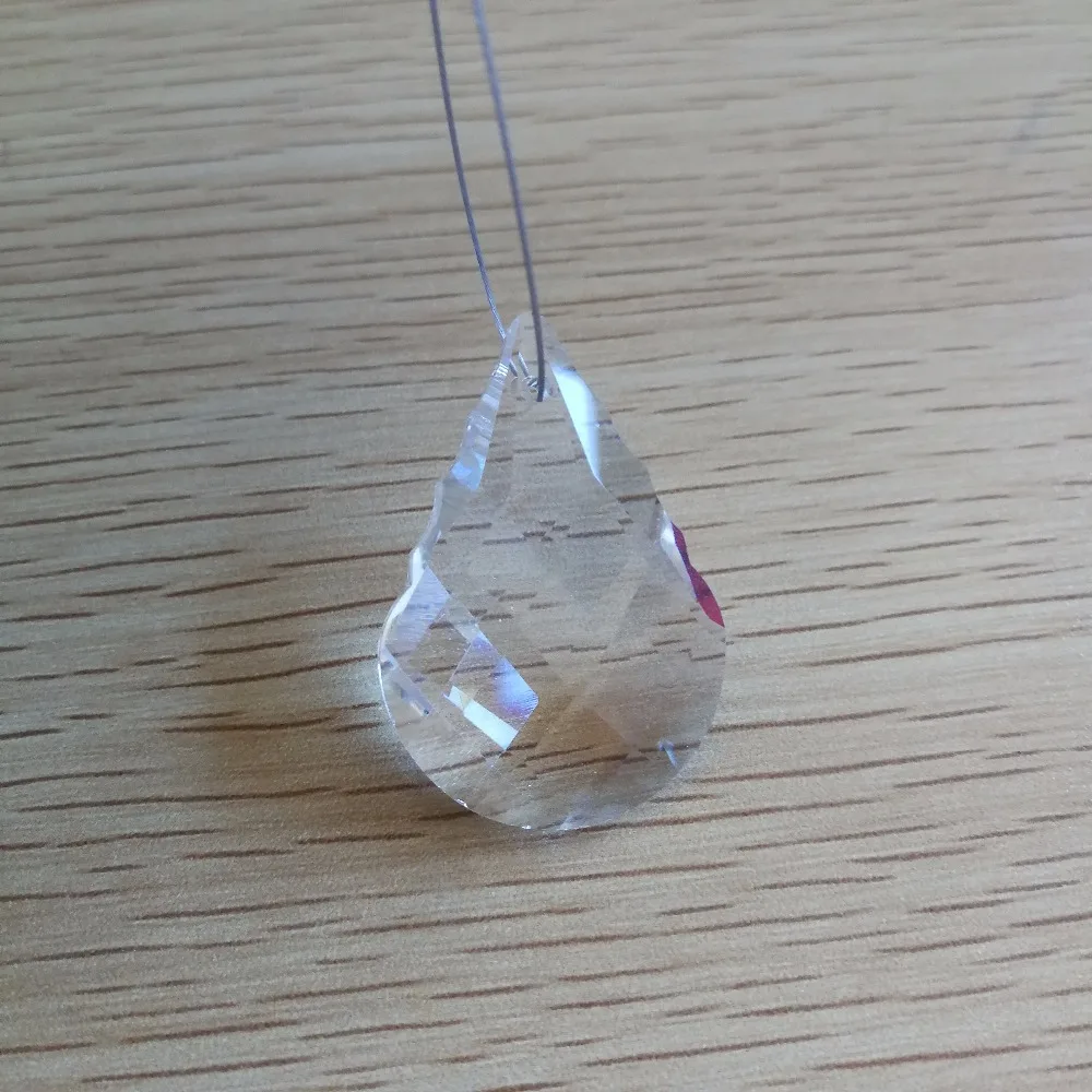 

10pcs 38mm Chandelier Crystal Hanging Pendants Glass Shinning Prisms For Chandeliers