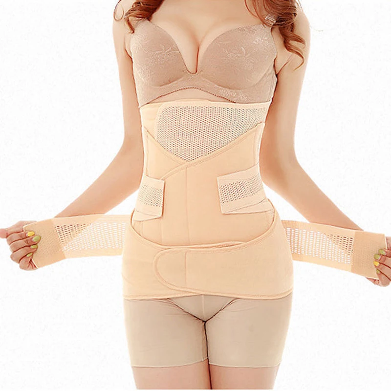 

3in1 Belly/Abdomen/Pelvis Postpartum Belt Body Recovery Shapewear Belly Slim Waist Cinchers Breathable Waist Trainer Corset