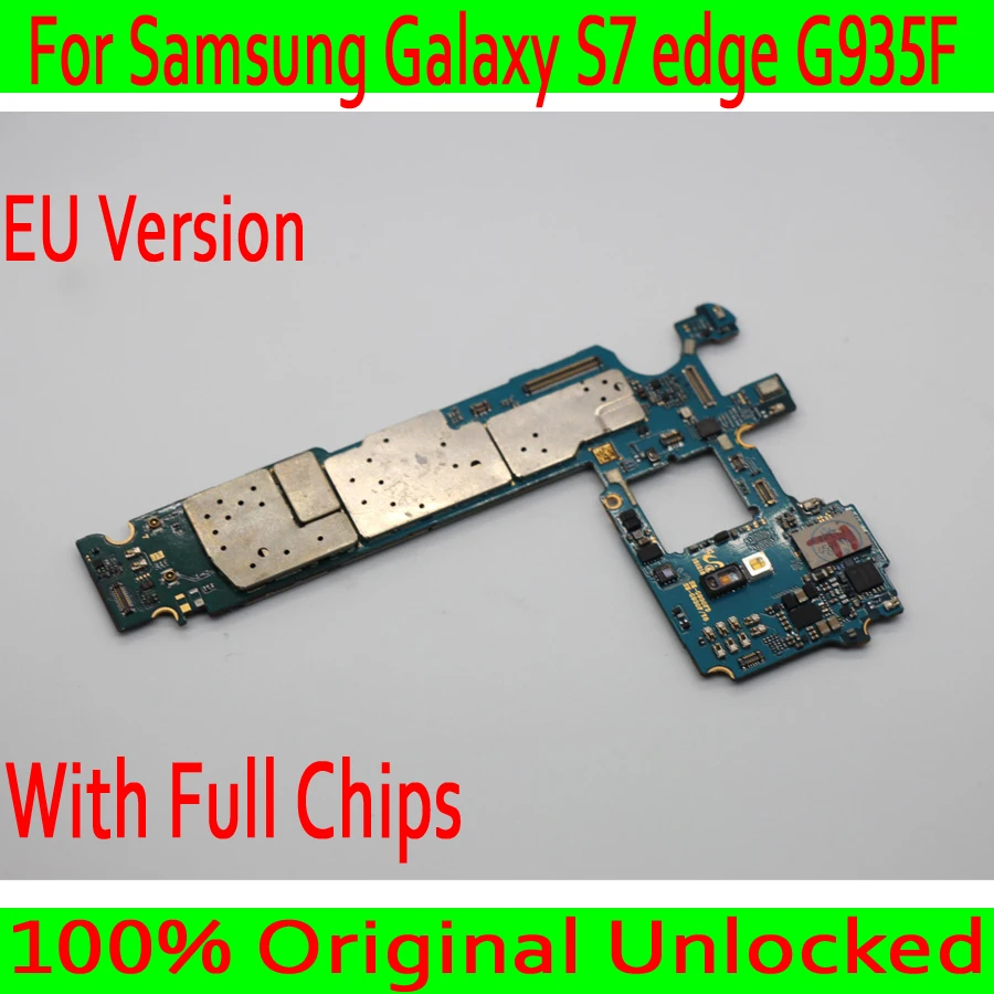 Оригинальная разблокированная материнская плата для samsung Galaxy S7 edge G935F, европейская версия для samsung S7 G935F материнская плата с чипом