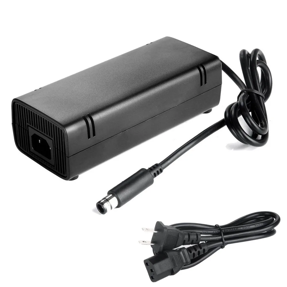 

US Plug AC Adapter Charging Charger Power Supply Cord Cable for Xbox 360 Xbox360 E Brick Game Console @JH