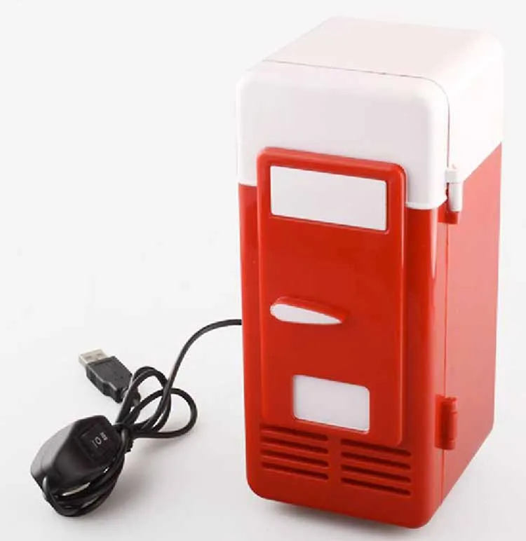 Мини USB портативный офисный Настольный холодильник для студентов, общежития, морозильная камера двойного назначения, автомобильный домашний холодильник для напитков