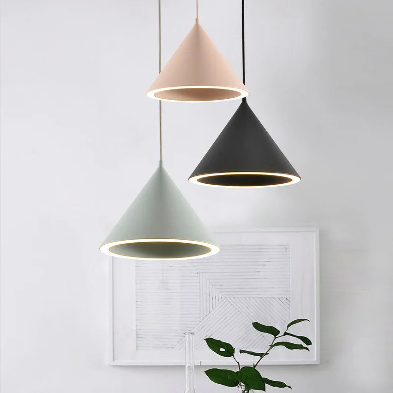 Скандинавский простой современный светодиодный подвесной светильник s Makaron, подвесной светильник, минимализм, светильники для столовой, кухонный светильник, подвески
