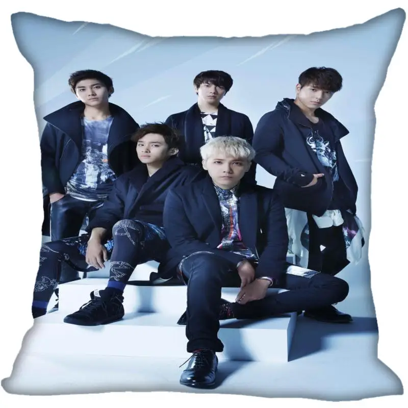 Корея Pop FTISLAND печать квадратные шелковые атласные наволочки 35x35 см 40x40 с одной