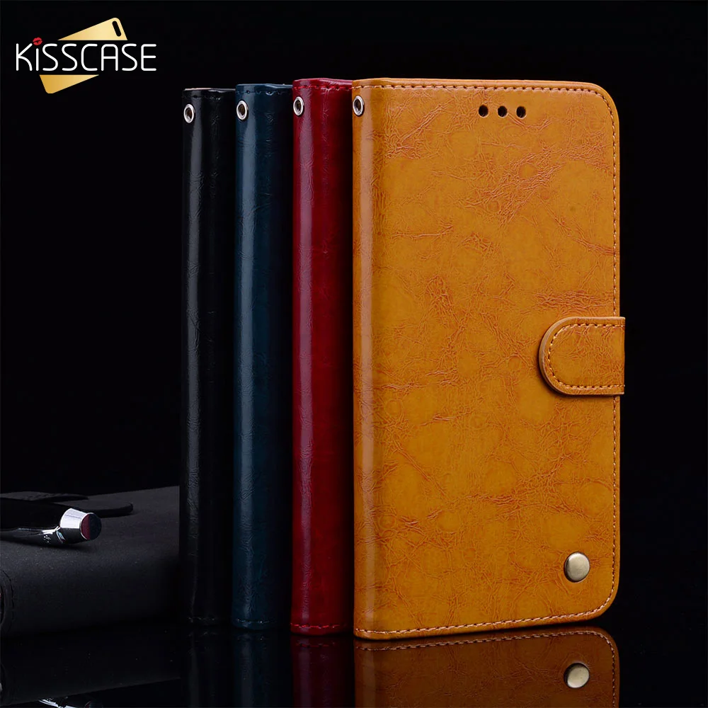 KISSCASE чехол для samsung S9 фотокамеры мгновенного действия 8 7 6 Note 9 кожаный телефона S7